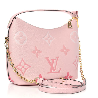 Louis Vuitton Empreinte Monogram Giant By The Pool Marshmallow Hobo PM Bouton De Rose 3 of 9