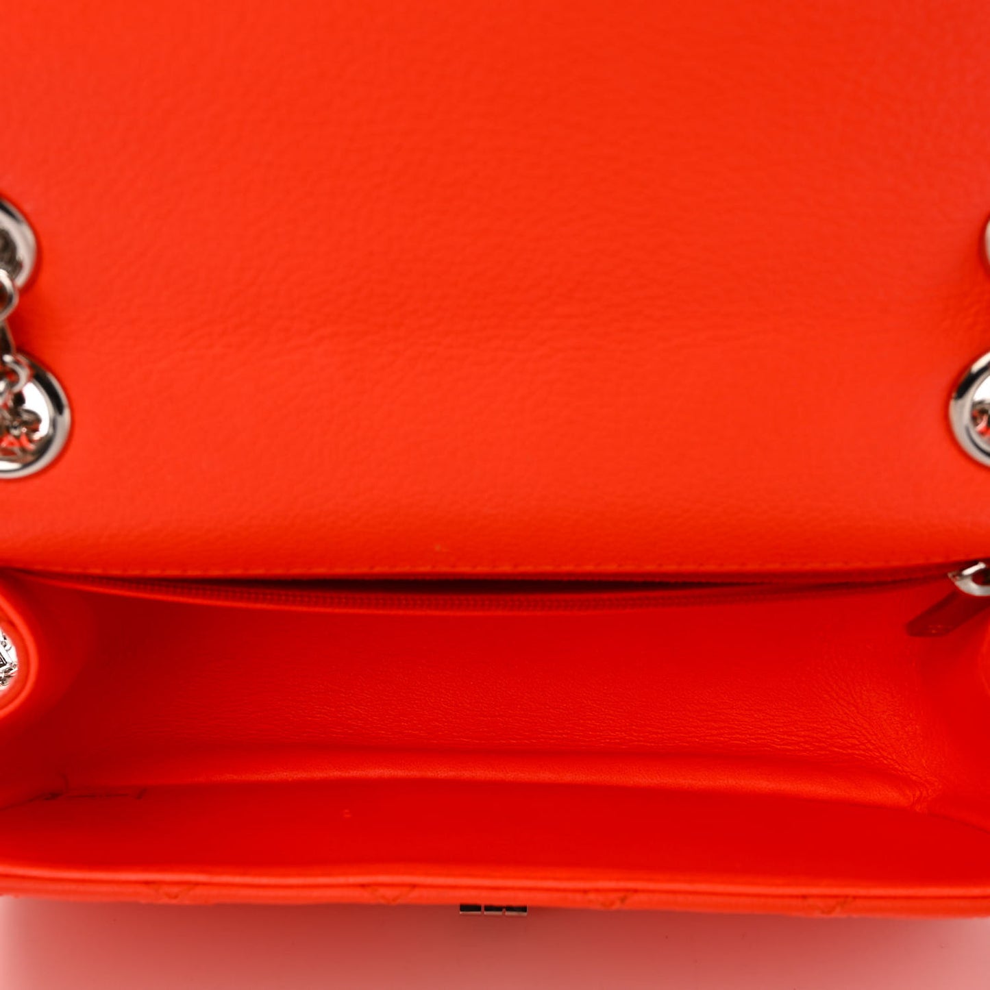Goatskin Quilted 2.55 Reissue Mini Flap Orange
