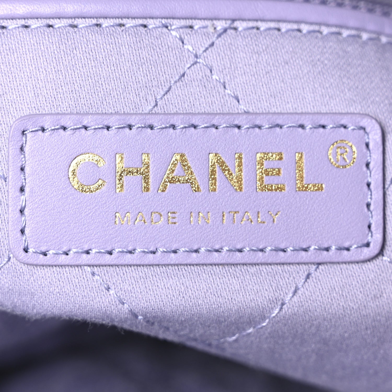 Chanel Shiny Caviar Quilted Monochrome Small Chanel 22 Light Purple 7 of 11