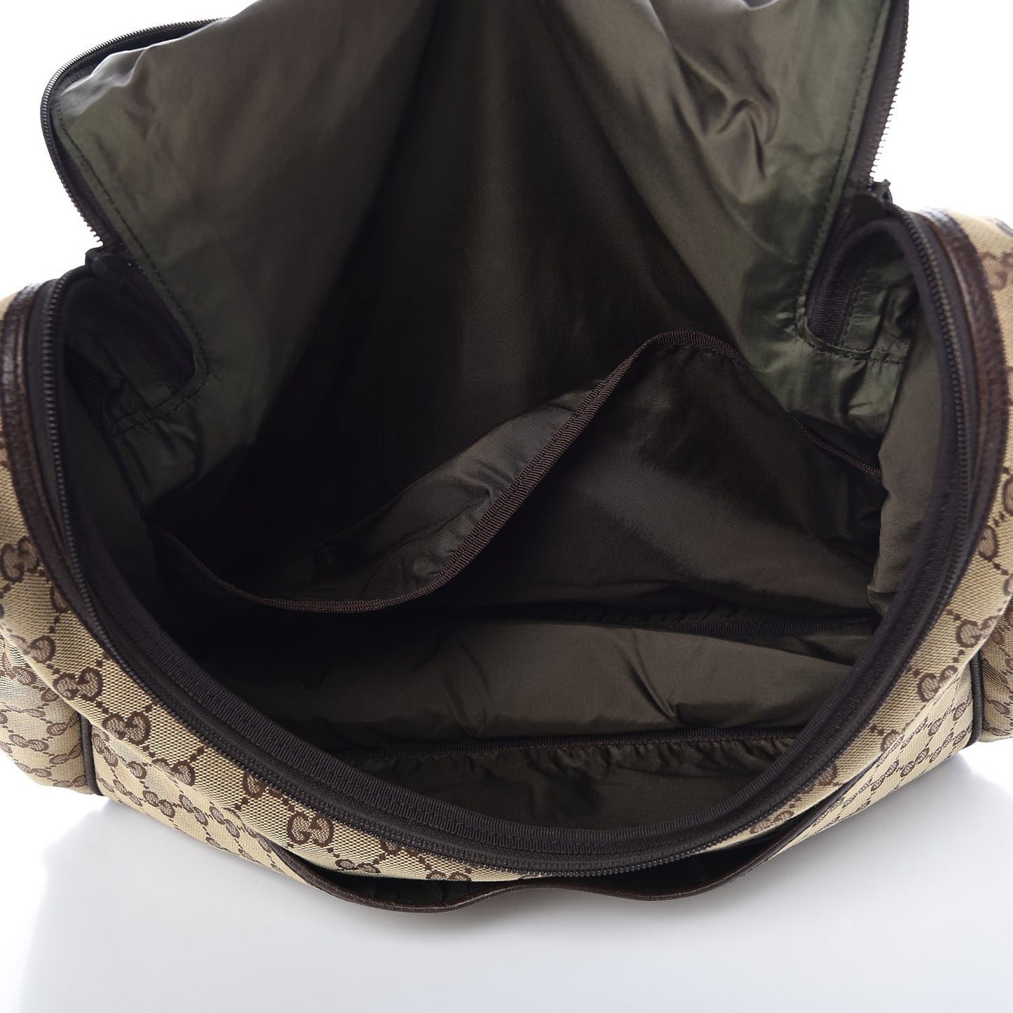 Monogram Natural Pigskin Large Diaper Bag Beige Ebony Cocoa Dark Chocolate