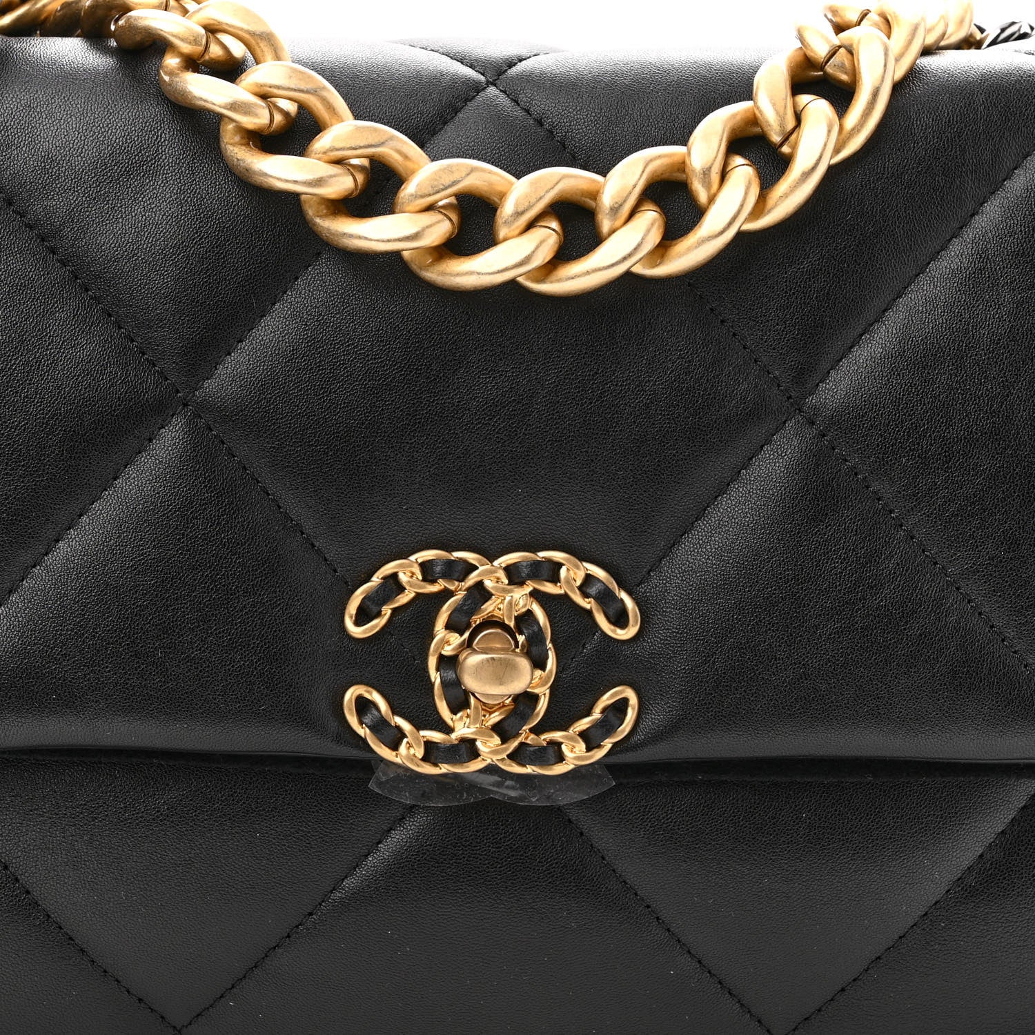 Chanel Lambskin Quilted Large Chanel 19 Flap Black 8 of 10