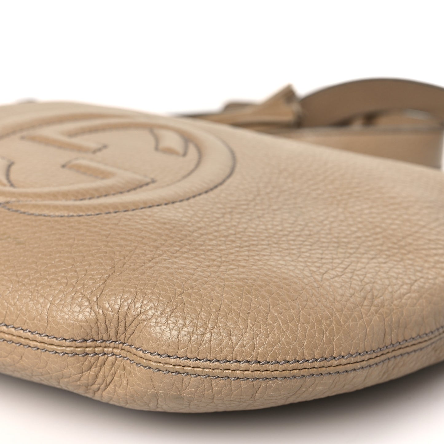 Pebbled Calfskin Small Soho Hobo Nude