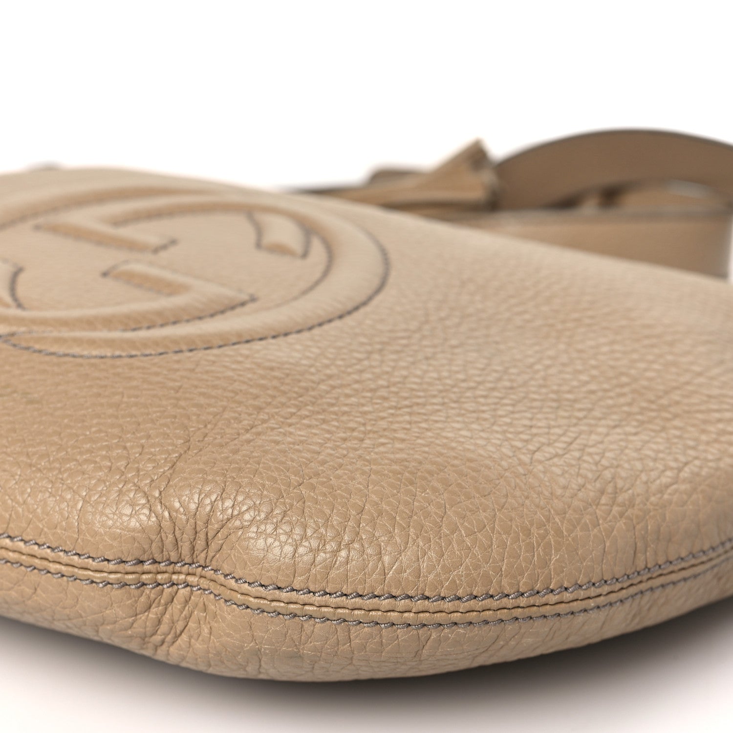 Gucci Pebbled Calfskin Small Soho Hobo Nude 9 of 9