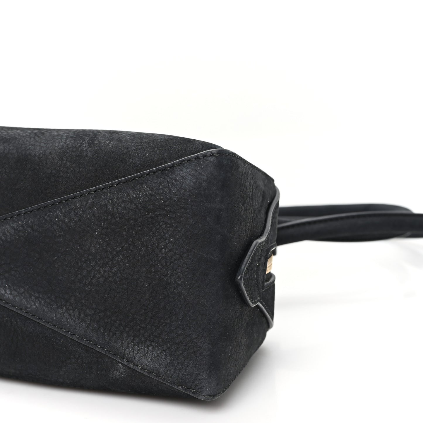 Nubuck Medium Le Teckel Bag Black Anthracite