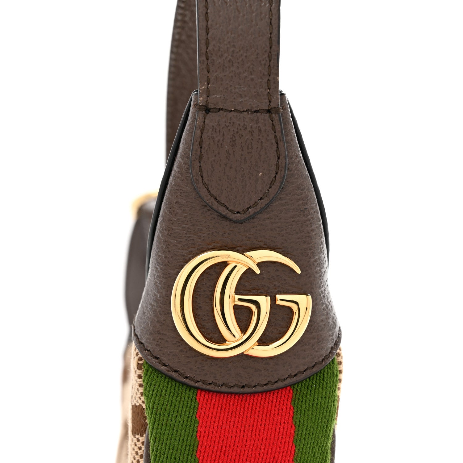 Gucci Monogram Jumbo GG Textured Dollar Calfskin Web Mini Ophidia