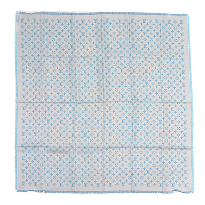 Louis Vuitton Silk Sur Mesure Shawl Blue 1 of 3