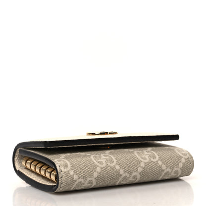 Gucci Dollar Calfskin GG Supreme Monogram GG Marmont 6 Key Holder Case Mystic White Beige 4 of 8