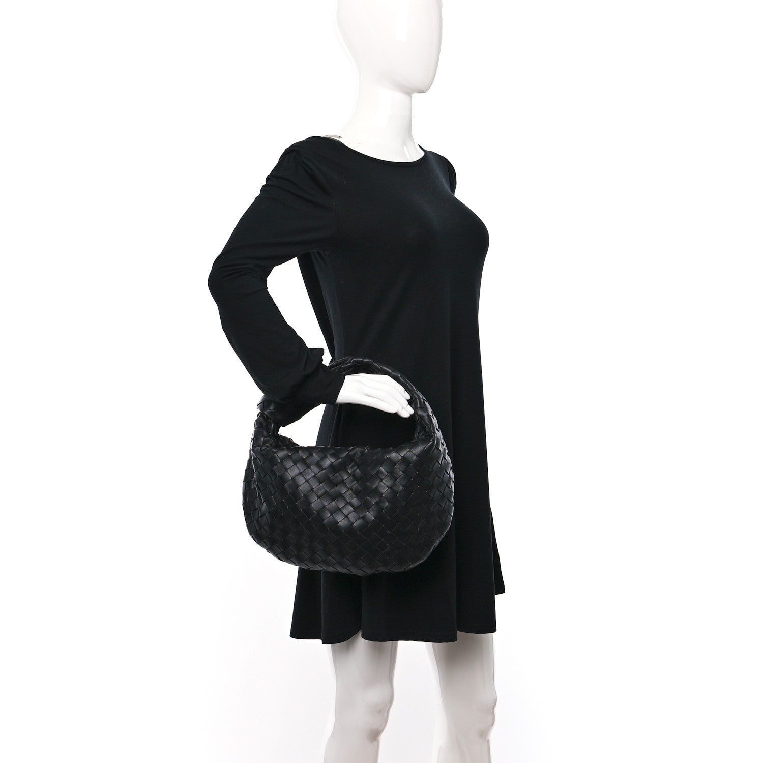 Bottega Veneta Nappa Intrecciato Teen Jodie Hobo Black 2 of 8