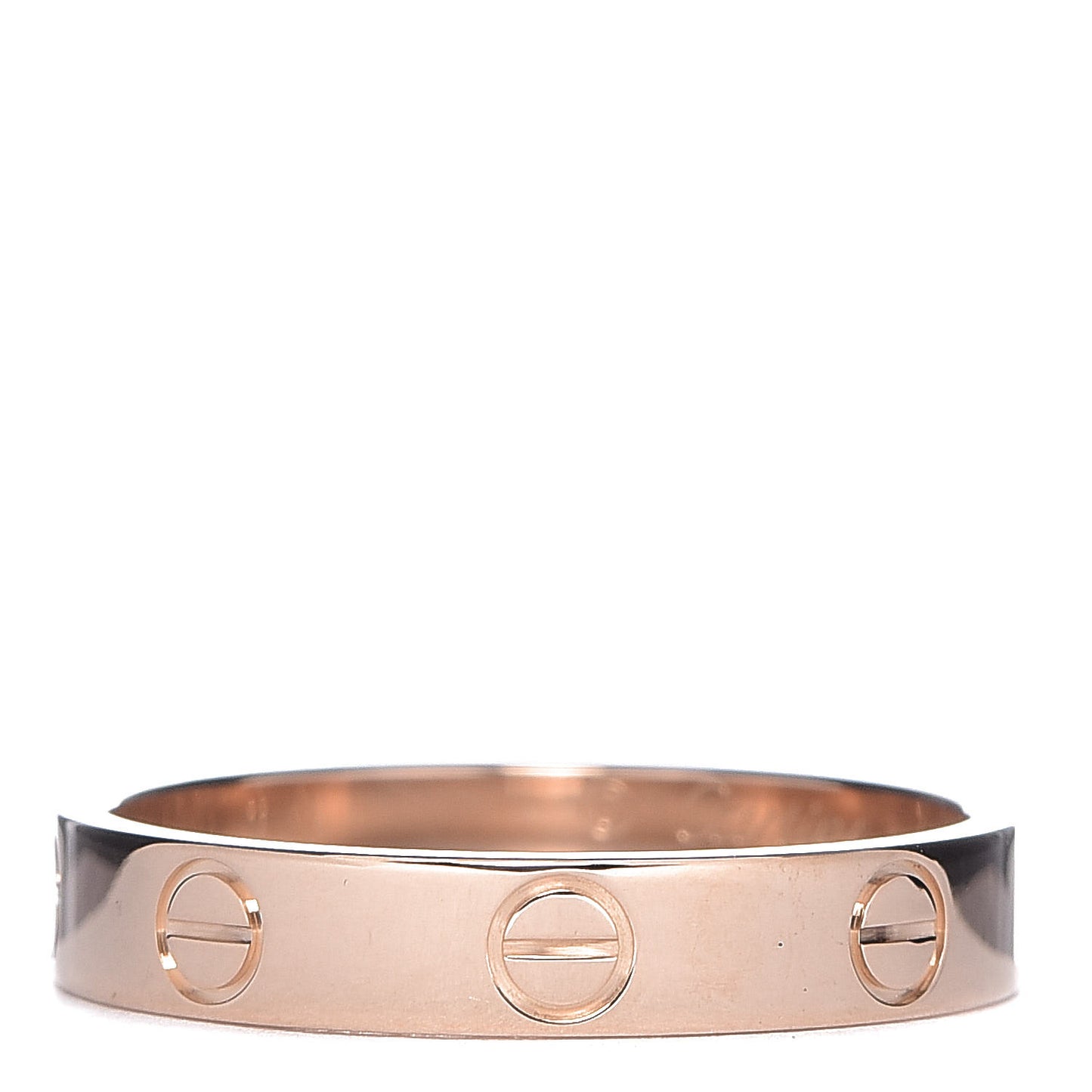 18K Pink Gold 3.5mm LOVE Wedding Band Ring 54 6.75