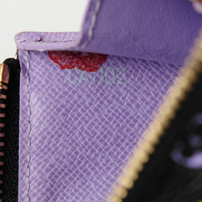 Louis Vuitton Monogram Multicolor Key Pouch Black Violet 6 of 7