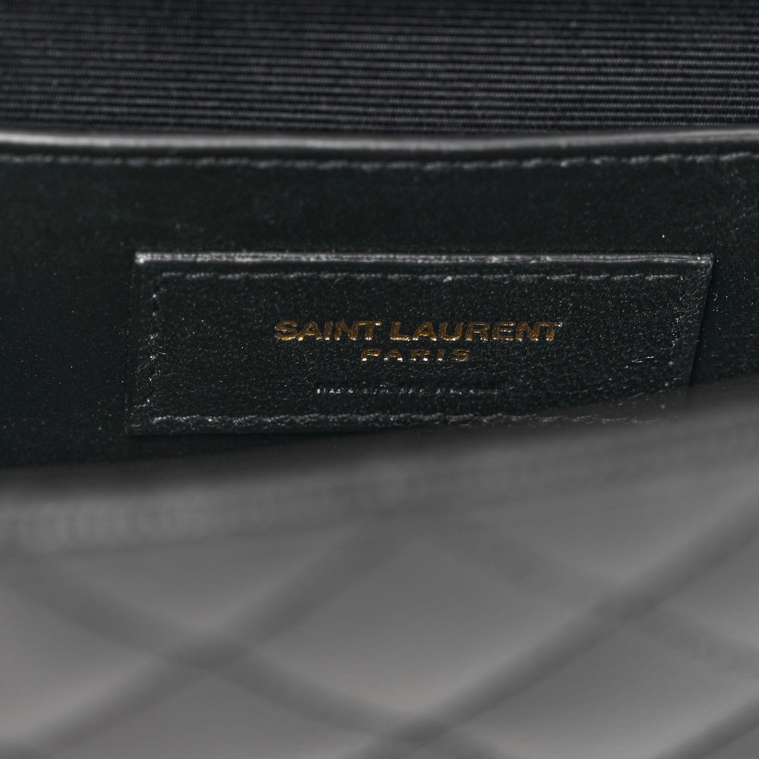 Saint Laurent Grain De Poudre Textured Mixed Matelasse Triquilt Small Monogram Satchel Black 7 of 11