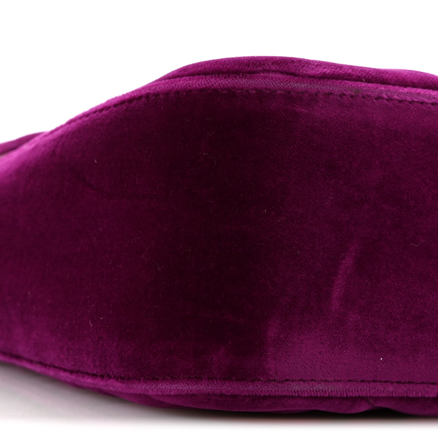 Gucci Velvet Matelasse Medium GG Marmont Shoulder Bag Fuchsia Violet Cyclamen 9 of 13