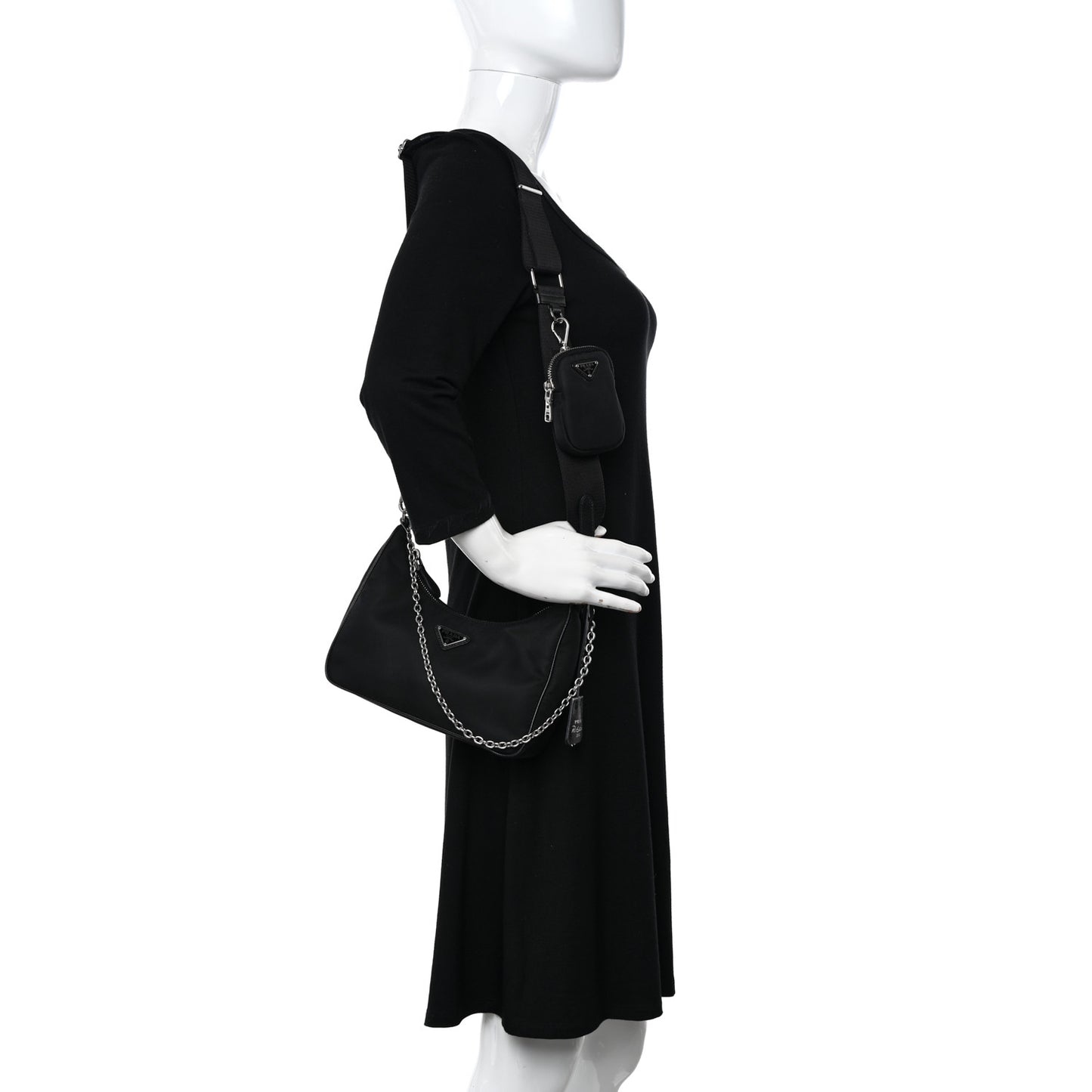 Nylon Re-Edition 2005 Shoulder Bag Black