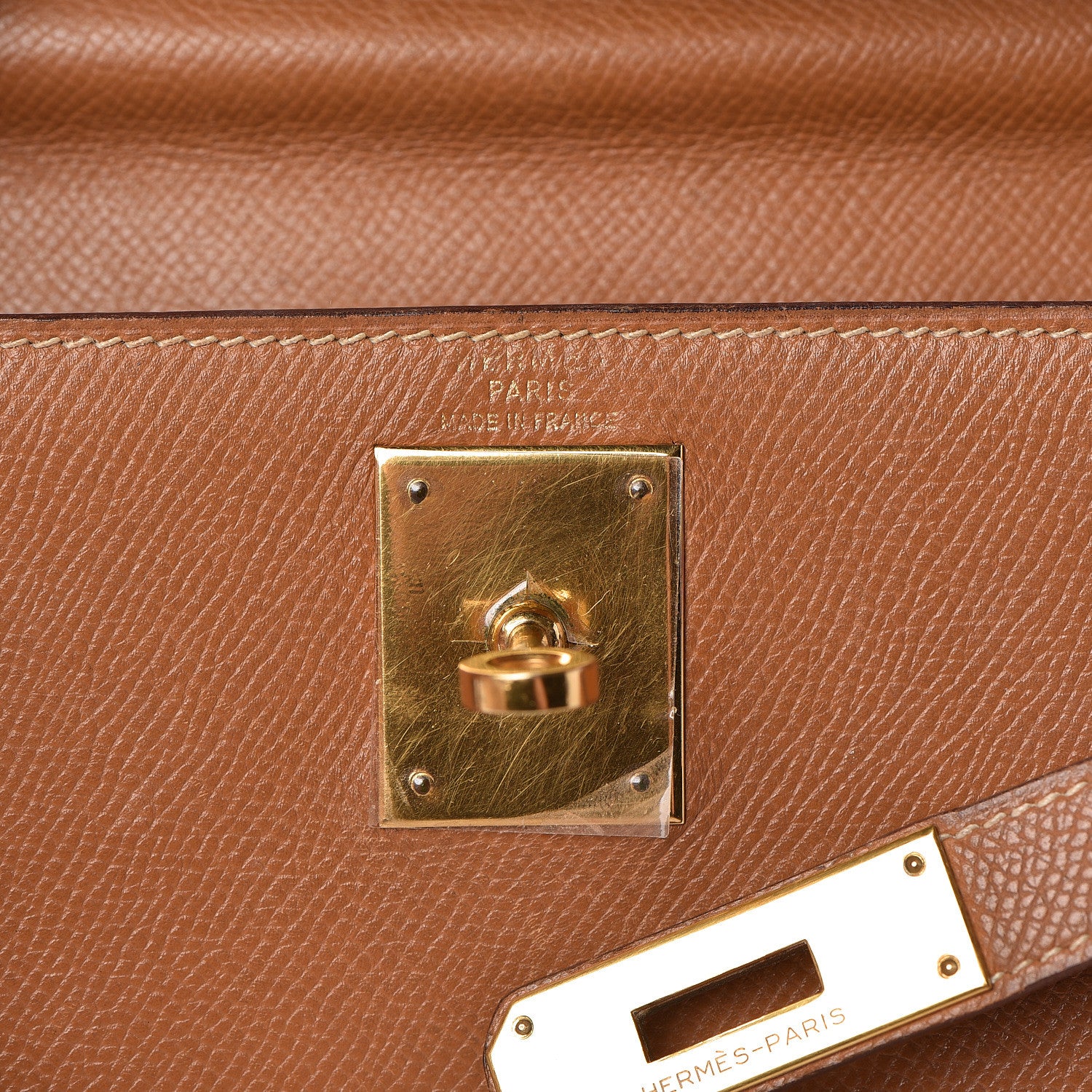 Hermes Courchevel Kelly Sellier 28 Gold 25 of 49