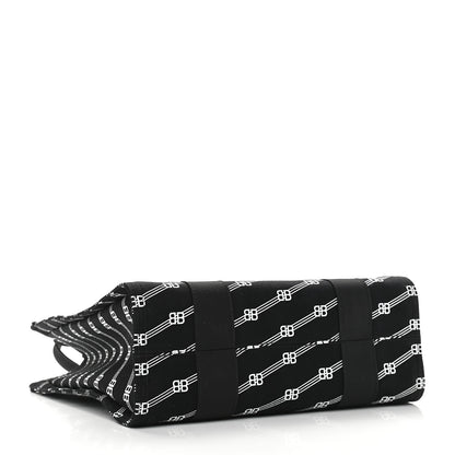 Balenciaga Canvas BB Monogram Sharp Tote Black 4 of 8