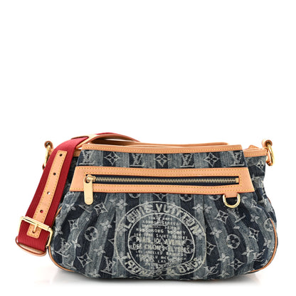 Louis Vuitton Denim Raye Porte Epaule MM 1 of 12