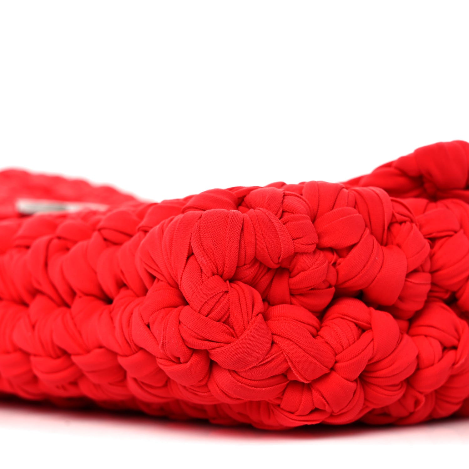 Chanel Woven Fabric Single Flap Red 8 of 9