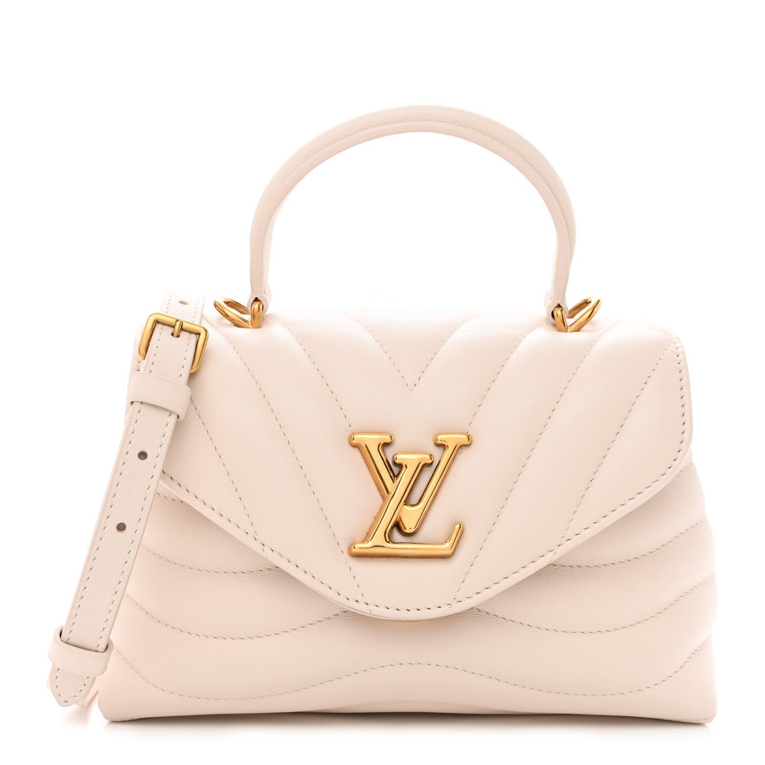 Louis Vuitton Calfskin Hold Me New Wave Ivory 1 of 9