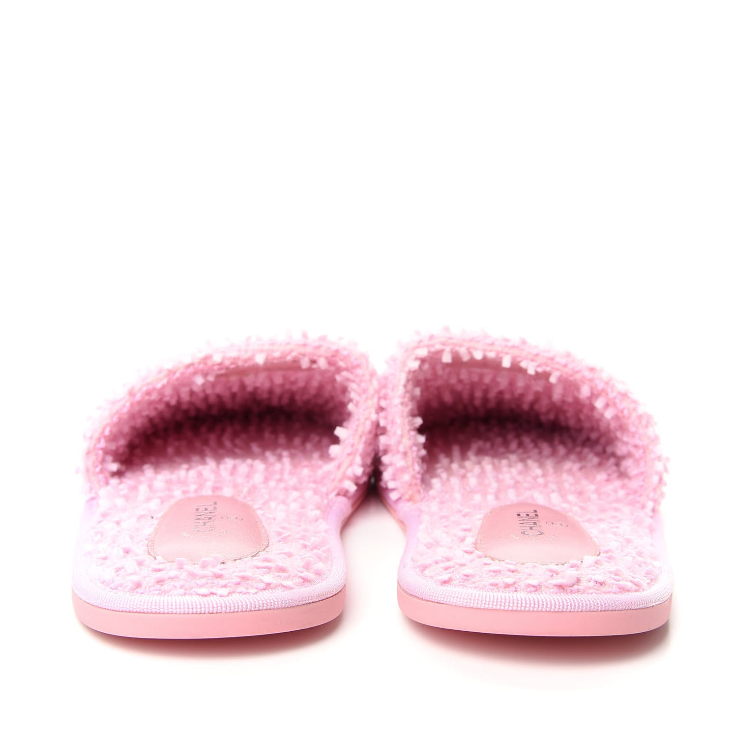 Tweed CC Flat Mules M Pink