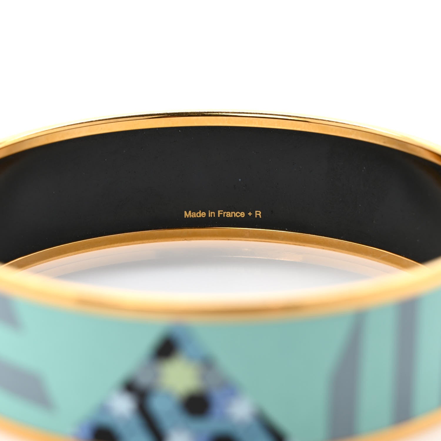 Hermes Enamel Printed Wide Bracelet 62 5 of 5