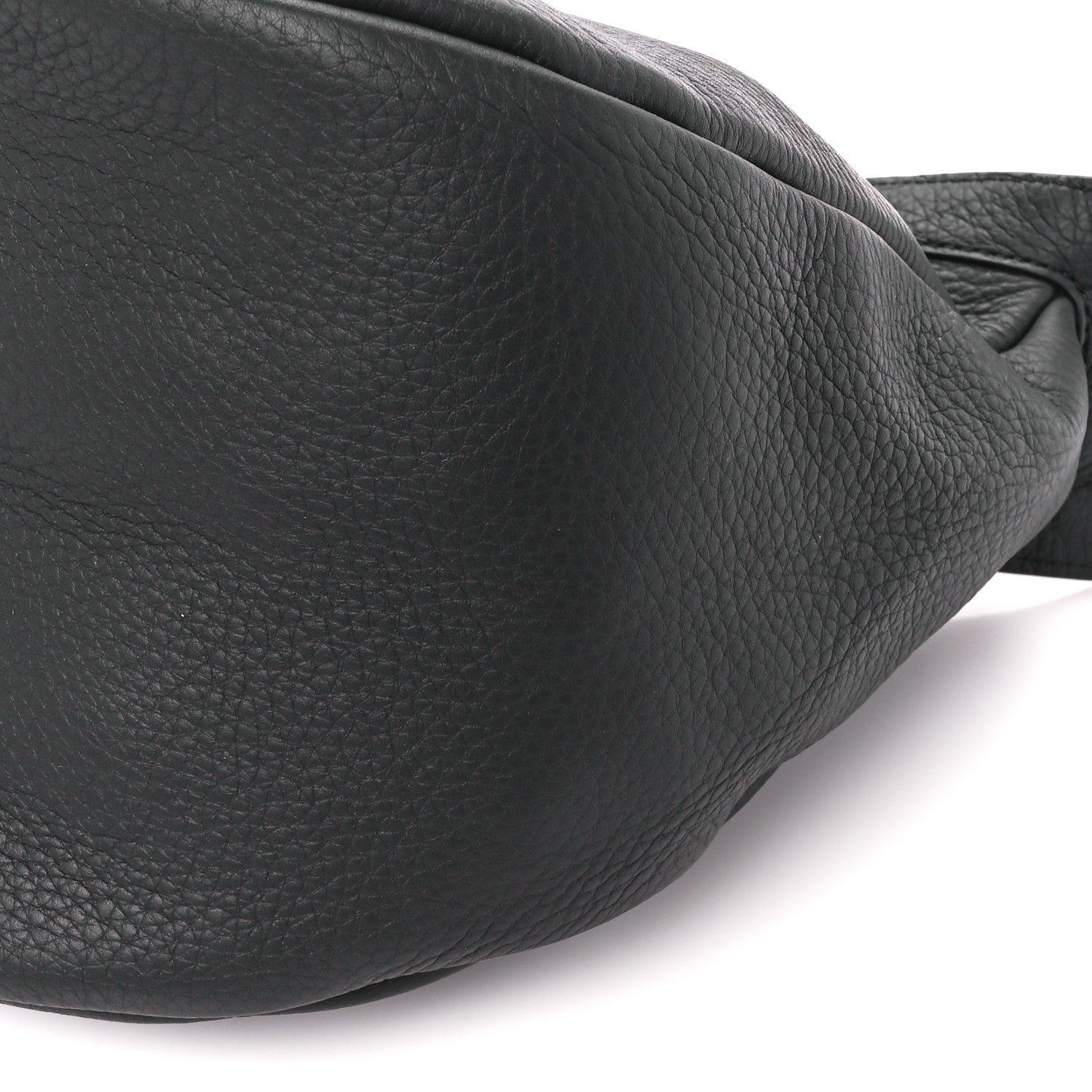 The Row Grained Calfskin Large Slouchy Banana Bag Black 10 of 10