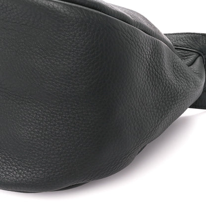 The Row Grained Calfskin Large Slouchy Banana Bag Black 10 of 10