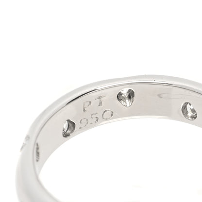 Tiffany Platinum Diamond 4mm Etoile Band Ring 52 6 5 of 6