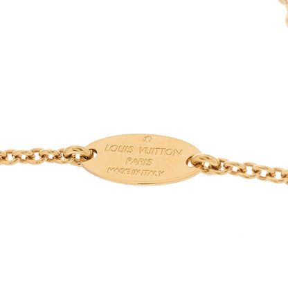 Louis Vuitton Brass Essential V Necklace Gold 5 of 6