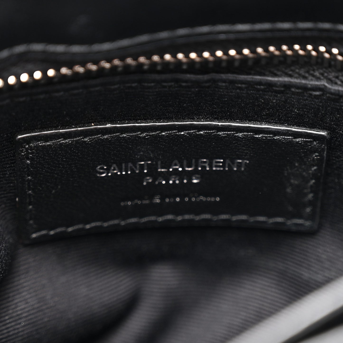 Calfskin Y Quilted Monogram Toy Loulou Crossbody Bag Black