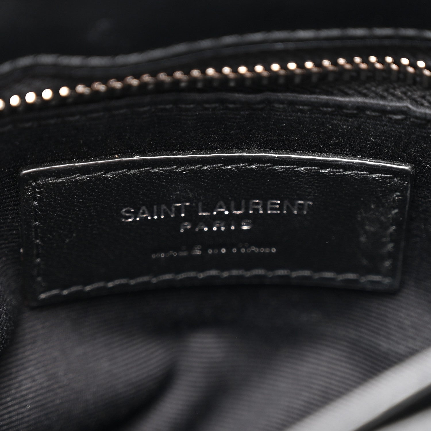 Saint Laurent Calfskin Y Quilted Monogram Toy Loulou Crossbody Bag Black 7 of 12