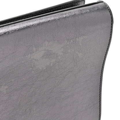 Saint Laurent Metallic Calfskin Large Belle De Jour Clutch Dark Silver 11 of 11