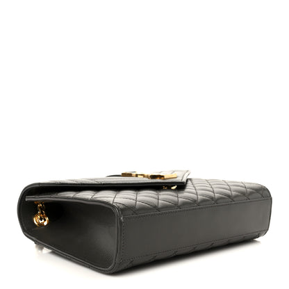 Saint Laurent Grain De Poudre Textured Mixed Matelasse Triquilt Medium Monogram Satchel Pebble 4 of 11