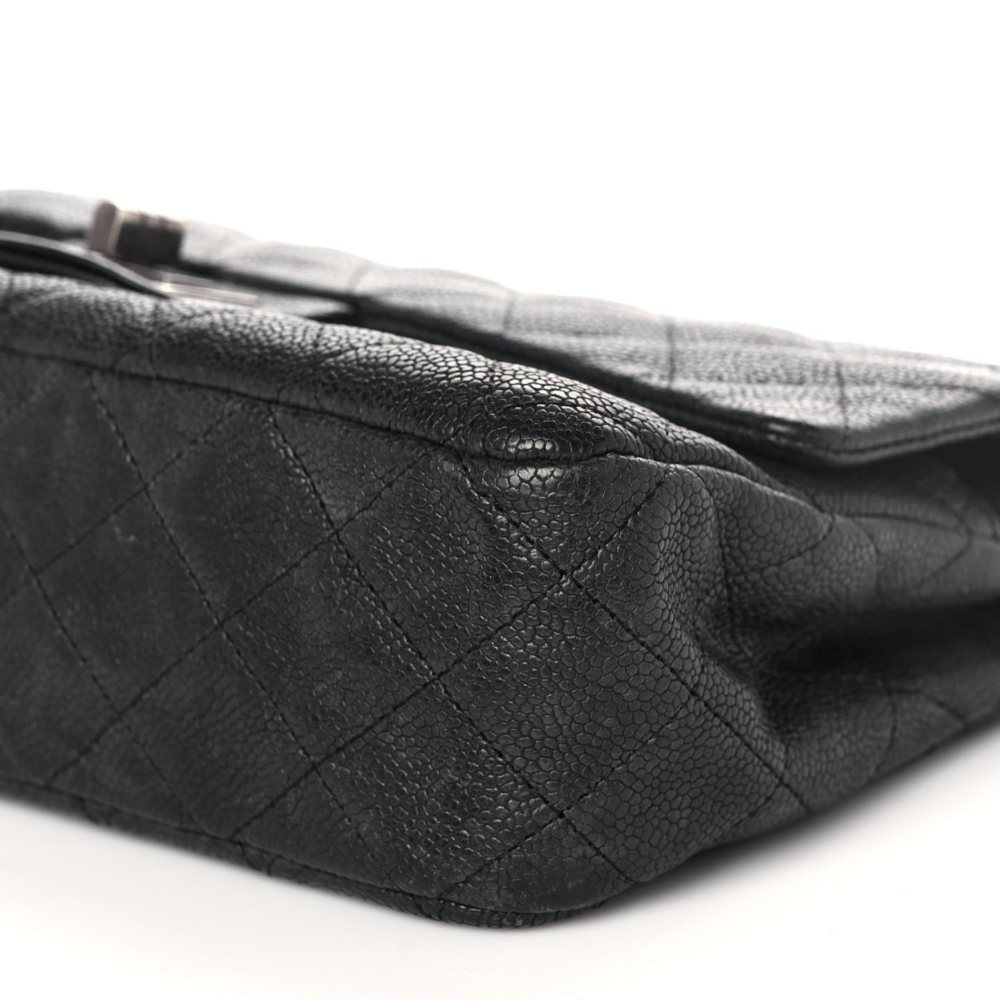 Washed Caviar Quilted 2.55 Reissue 225 Bijoux Chain Flap Black