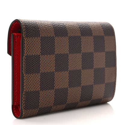 Louis Vuitton Damier Ebene Victorine Wallet Cherry 3 of 7