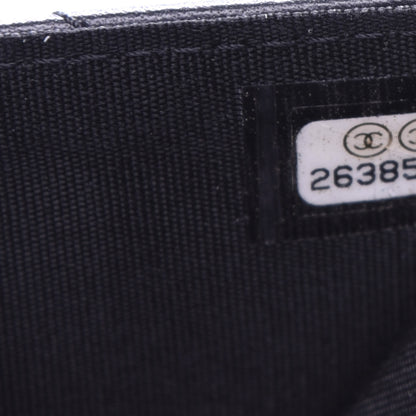 Chanel Lambskin Chevron Quilted Studded Card Holder Black 8 of 9