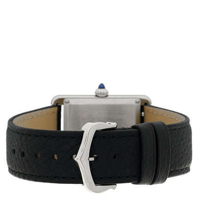 Cartier Stainless Steel Calfskin 25mm Must de Cartier Tank Quartz Watch 3 of 5