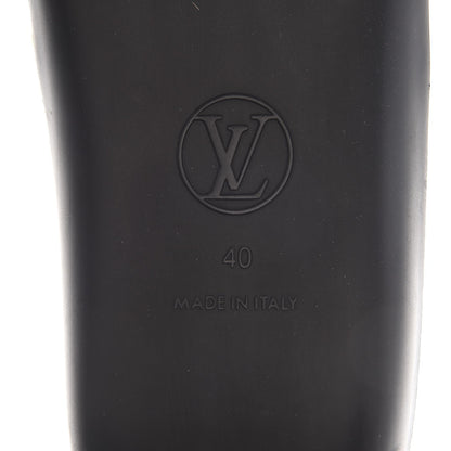 Louis Vuitton Calfskin Monogram Eldorado Flat Mules 40 Black 10 of 10