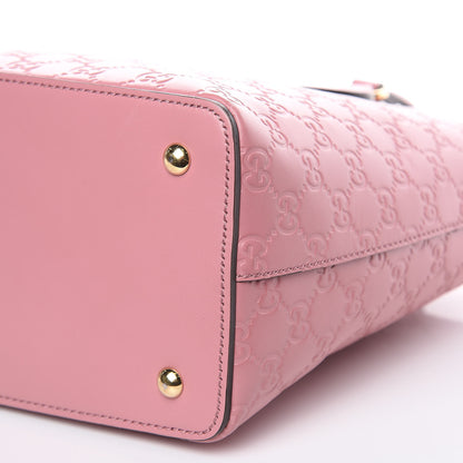 Gucci Guccissima Signature Linea A Foldover Tote Rose Baby Candy 10 of 10