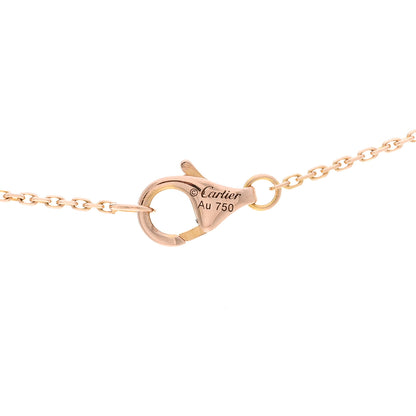 Cartier 18K Pink Gold Diamond Pink Opal XS Amulette de Cartier Pendant Necklace 4 of 4