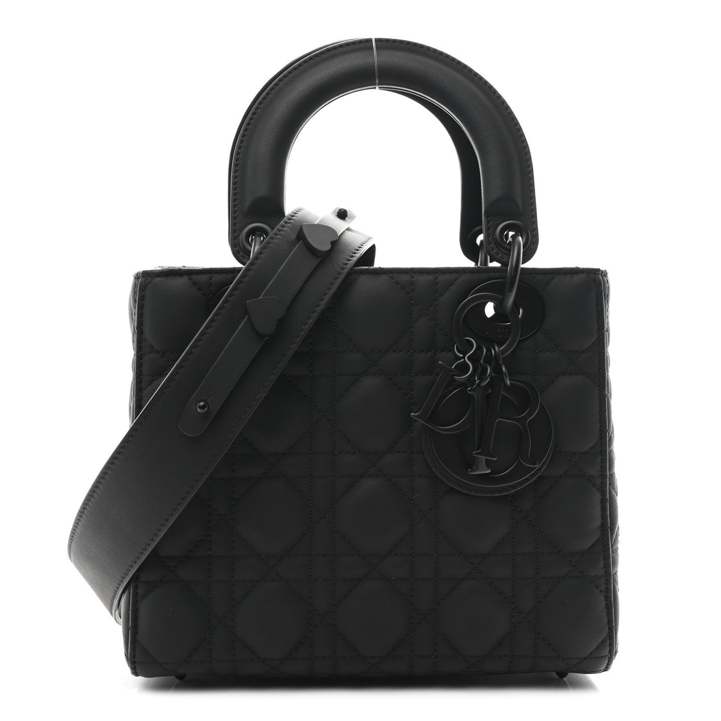 Ultra Matte Calfskin Cannage Small My ABCDior Lady Dior Black