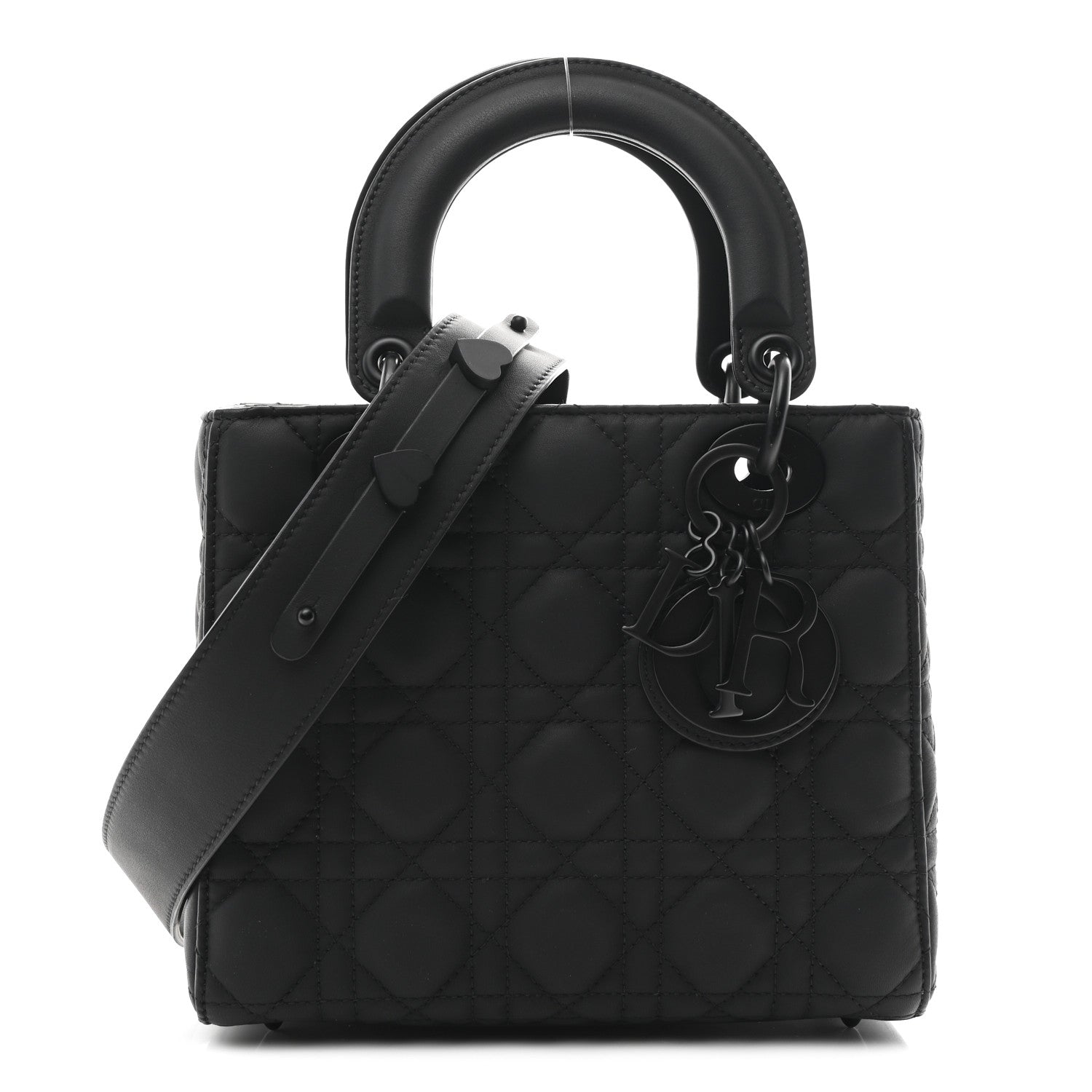 Christian Dior Ultra Matte Calfskin Cannage Small My ABCDior Lady Dior Black 1 of 10