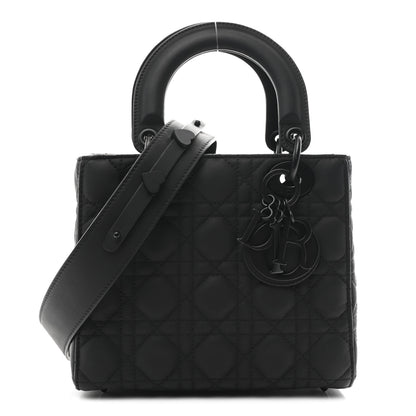 Christian Dior Ultra Matte Calfskin Cannage Small My ABCDior Lady Dior Black 1 of 10
