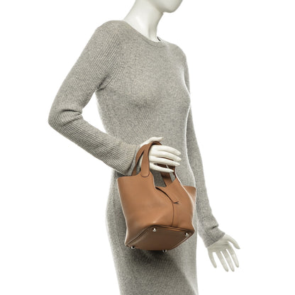 Hermes Taurillon Clemence Picotin 18 PM Biscuit 2 of 10