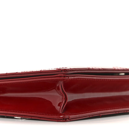 Christian Dior Patent Cannage Lady Dior Clutch Red 11 of 16