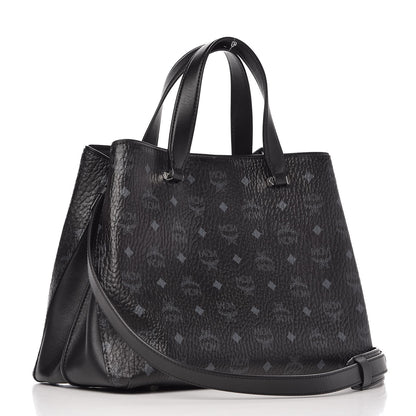 MCM Visetos Large Essential Tote Black 4 of 9