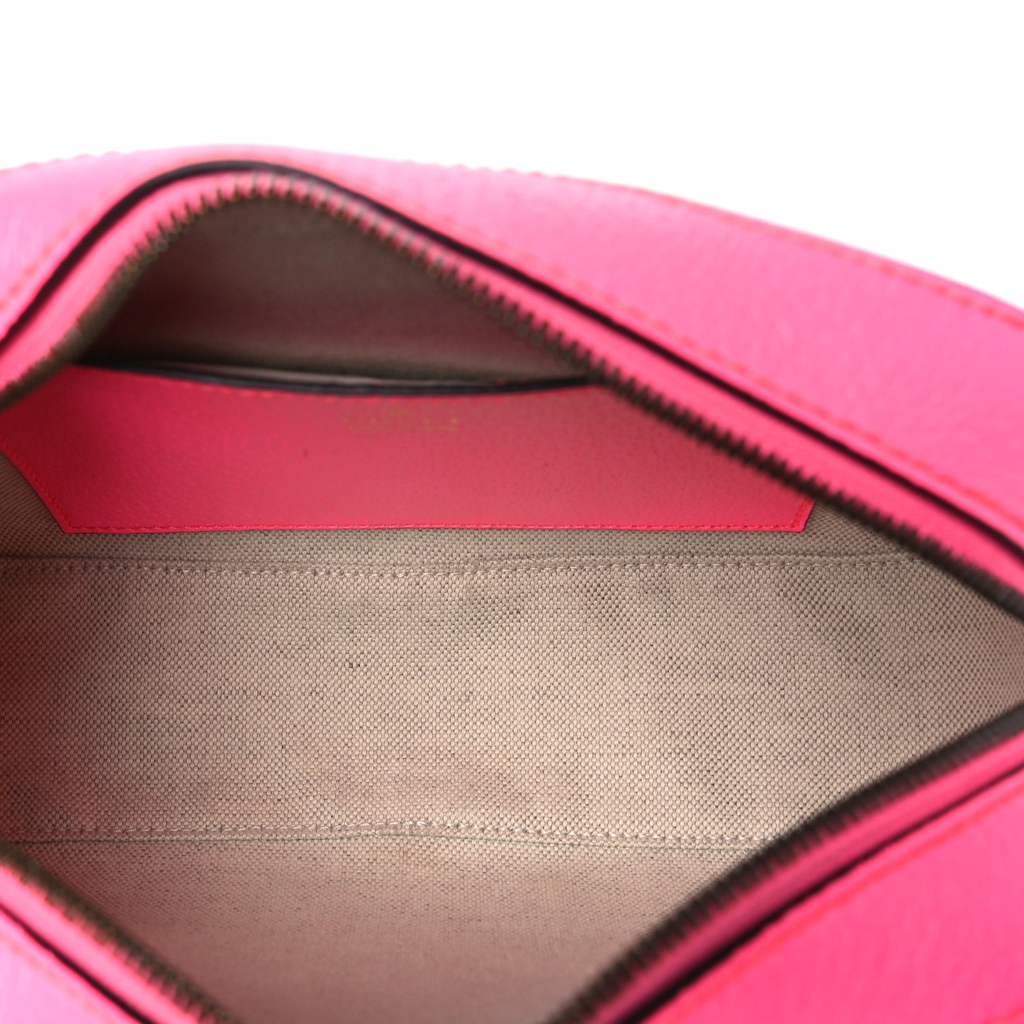 GG Supreme Monogram Textured Dollar Calfskin Web Ophidia Small Crossbody Bag Beige Ebony Fuchsia