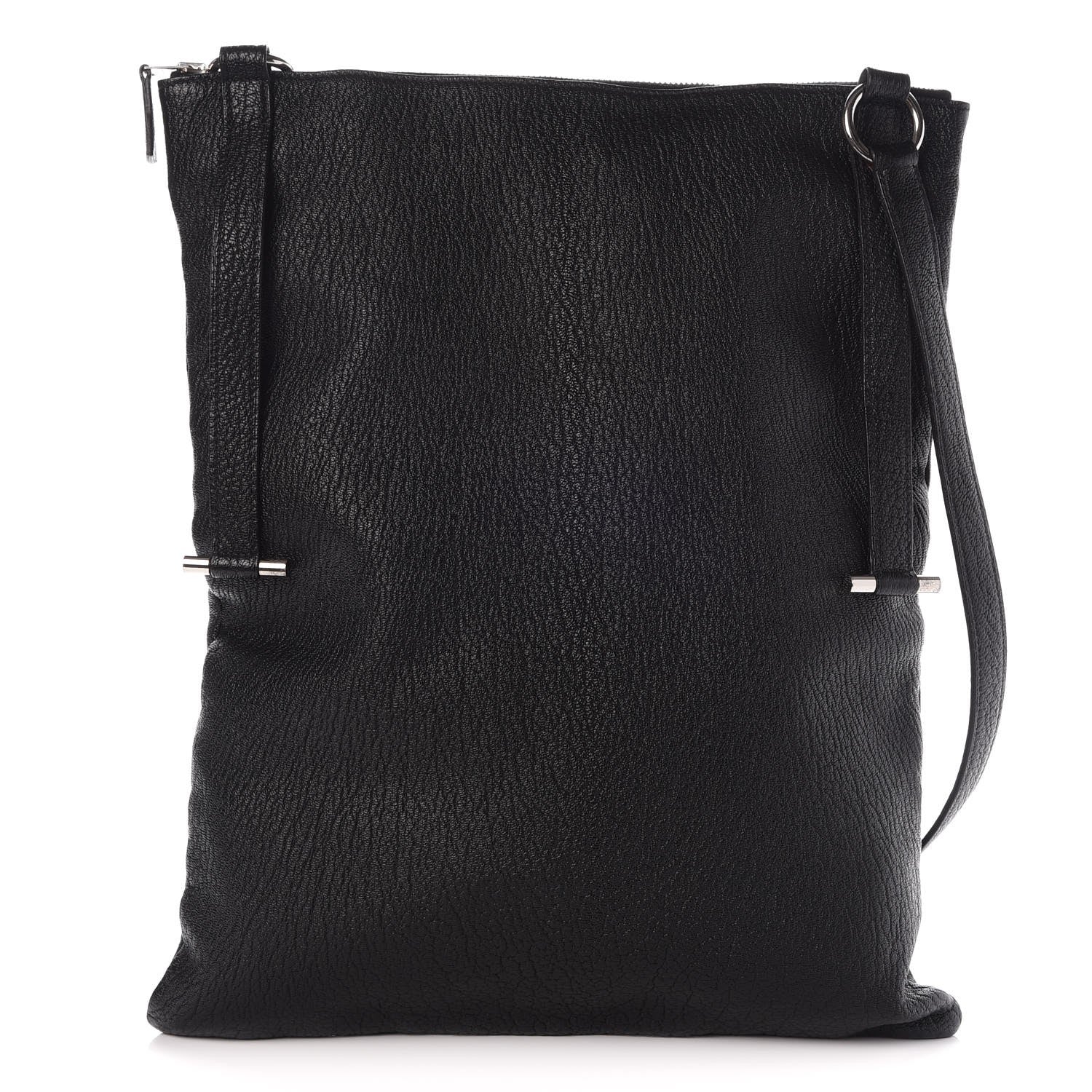 Hermes Chevre De Coromandel Shoulder Bag Black 1 of 7