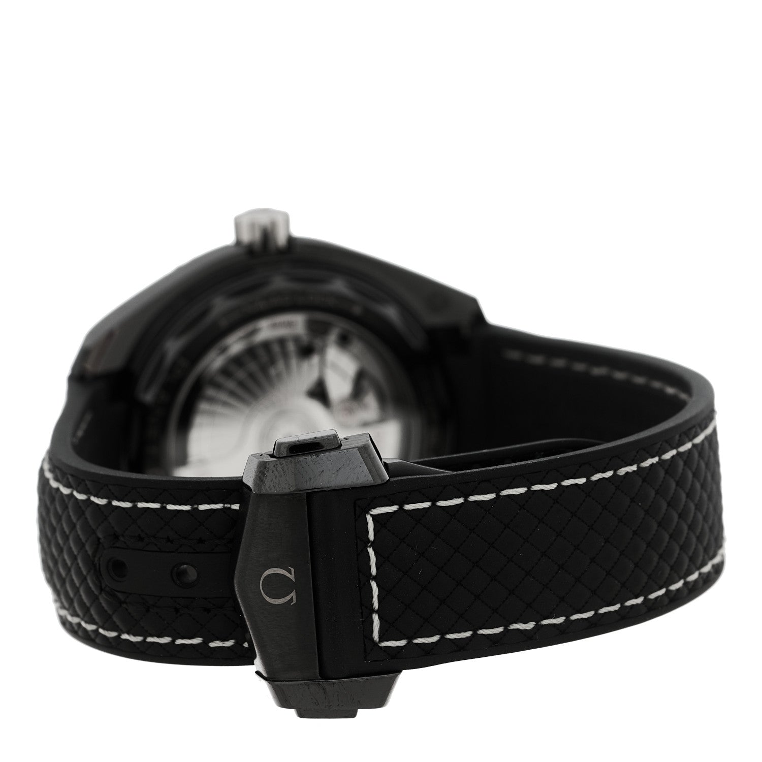Omega Ceramic 18K White Gold Rubber 39.5mm Seamaster Planet Ocean 600M Automatic Watch Black 215.92.40.20.01.001 3 of 5