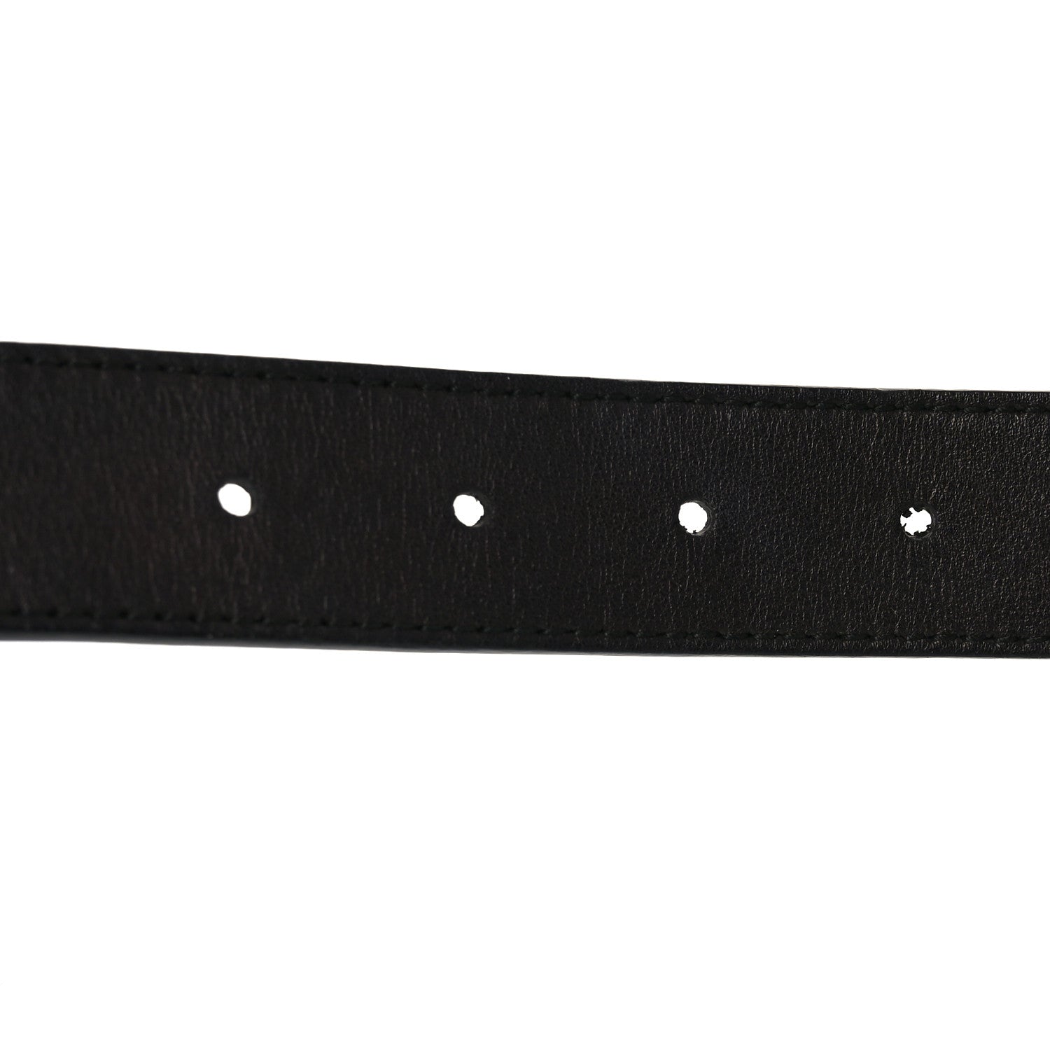 Gucci Calfskin Crystal Interlocking G 80 32 Belt Black 4 of 5
