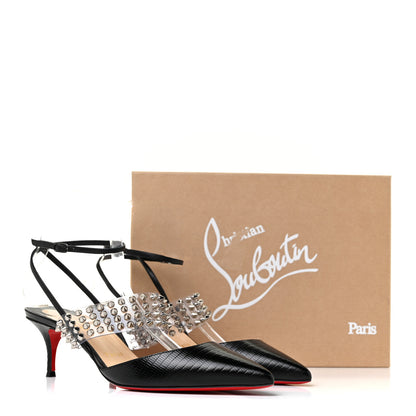 Christian Louboutin Nappa PVC Levita 55 Pumps 39.5 Black 10 of 10
